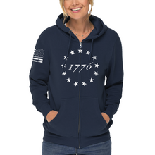 Load image into Gallery viewer, Women's 1776 - Zip-Up Hoodie