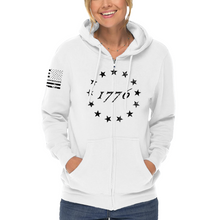 Load image into Gallery viewer, Women's 1776 - Zip-Up Hoodie