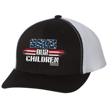 Load image into Gallery viewer, Save OUR Children Red White & Blue - Ballcap