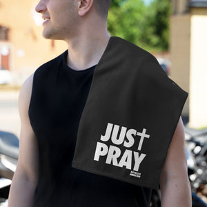 Just Pray - Workout Towel - Black