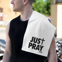 Load image into Gallery viewer, Just Pray - Workout Towel - White

