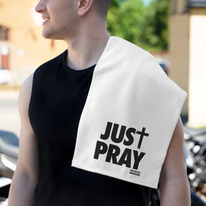 Just Pray - Workout Towel - White