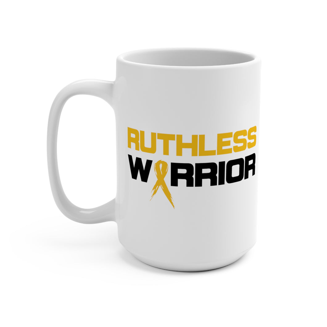 Ruthless Warrior/Buck Cancer Gold Ribbon - Coffee Mug