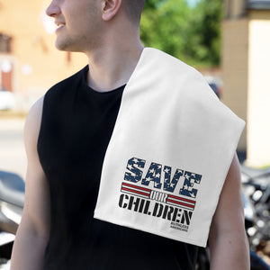 Save OUR Children - Workout Towel - White