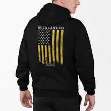 Load image into Gallery viewer, Buck Cancer Flag Gold - Pullover Hoodie
