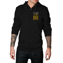 Load image into Gallery viewer, Buck Cancer Flag Gold - Zip-Up Hoodie
