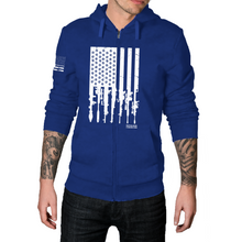 Load image into Gallery viewer, Rifle Flag - Zip-Up Hoodie
