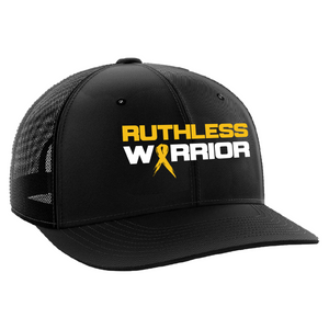Ruthless Warrior Gold Ribbon - Ballcap