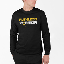Load image into Gallery viewer, Ruthless Warrior Gold Ribbon - L/S Tee
