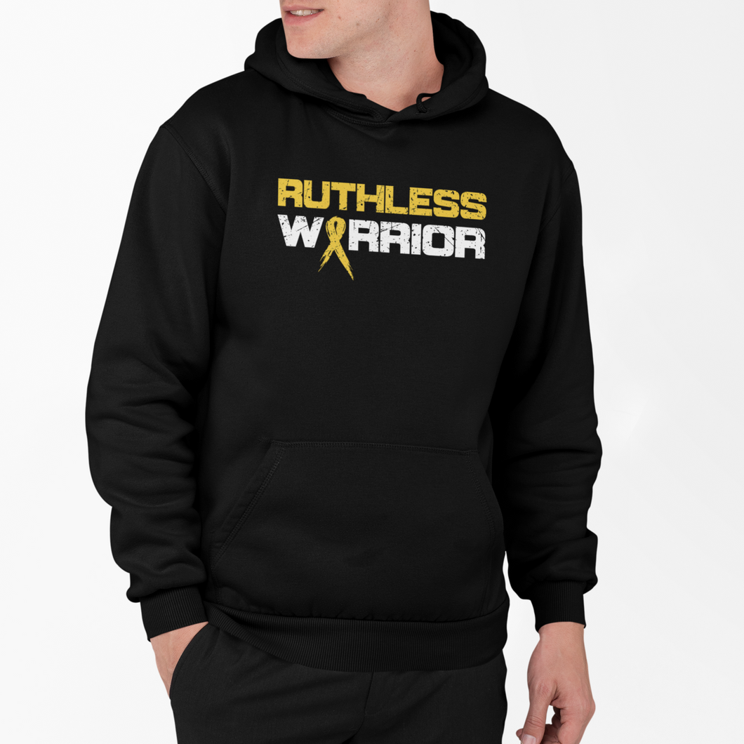 Ruthless Warrior Gold Ribbon - Pullover Hoodie