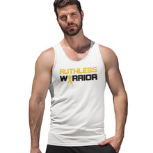 Load image into Gallery viewer, Ruthless Warrior Gold Ribbon - Tank Top
