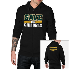 Load image into Gallery viewer, Save OUR Children A's w/ RW Website Back - Zip-Up Hoodie
