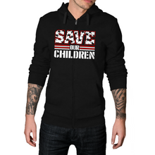 Load image into Gallery viewer, Save OUR Children Glendora w/ RW Website Back - Zip-Up Hoodie
