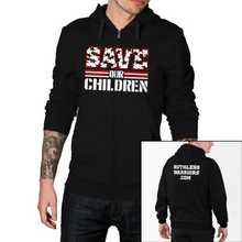 Load image into Gallery viewer, Save OUR Children Glendora w/ RW Website Back - Zip-Up Hoodie
