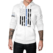 Load image into Gallery viewer, Thin Blue Line - Zip-Up Hoodie
