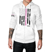 Load image into Gallery viewer, Thin Pink Line - Zip-Up Hoodie
