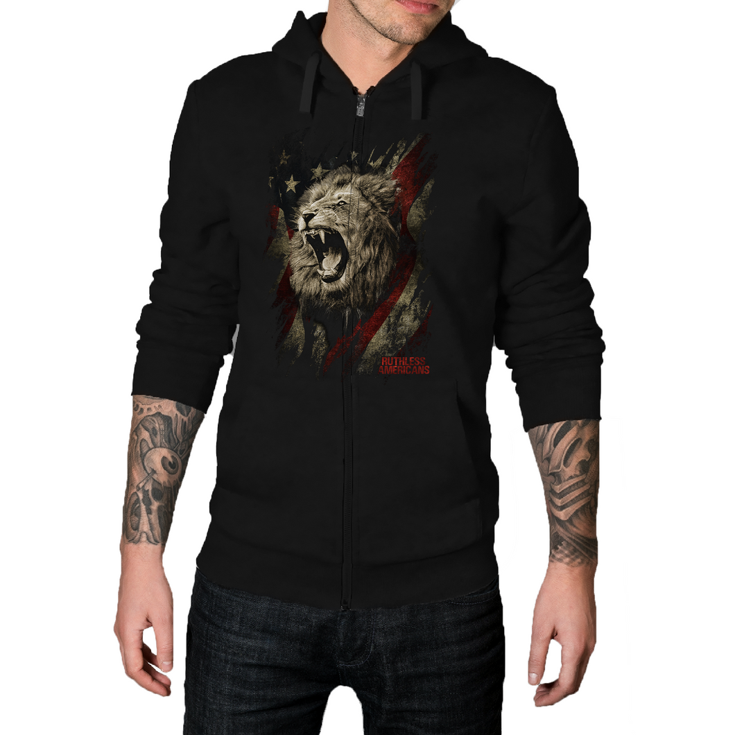 We Are The Lions - Front Only - Zip-Up Hoodie