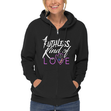 Load image into Gallery viewer, Women&#39;s Ruthless Kind of Love - Zip-Up Hoodie
