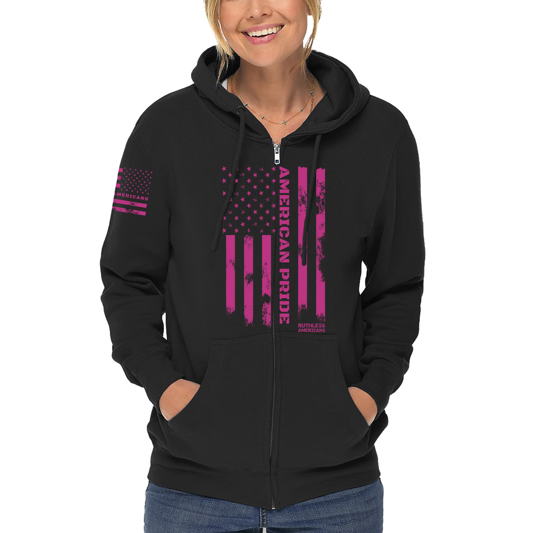 Women's American Pride Tactical Colored - Zip-Up Hoodie