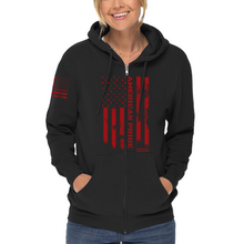 Load image into Gallery viewer, Women&#39;s American Pride Tactical Colored - Zip-Up Hoodie
