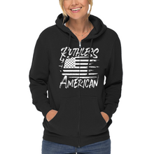 Load image into Gallery viewer, Women&#39;s Brush Flag - Zip-Up Hoodie
