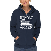 Load image into Gallery viewer, Women&#39;s Brush Flag - Zip-Up Hoodie
