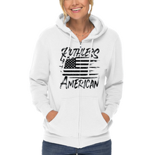 Load image into Gallery viewer, Women&#39;s Brush Flag - Zip-Up Hoodie
