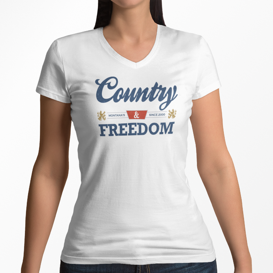 Women's Country & Freedom (Coors Banquet) - V-Neck
