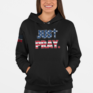 Women's Just Pray USA - Pullover Hoodie