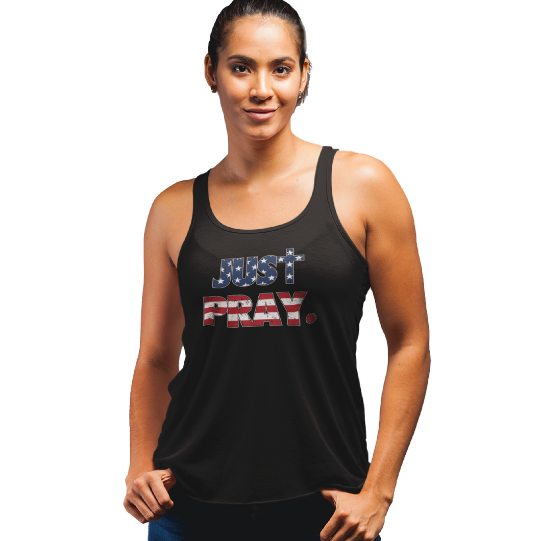 Women's Just Pray USA - Tank Top