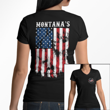 Load image into Gallery viewer, Women&#39;s Montana&#39;s American Pride - V-Neck
