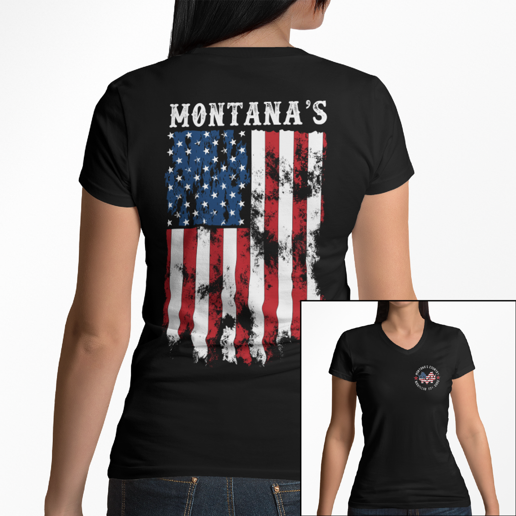 Women's Montana's American Pride - V-Neck