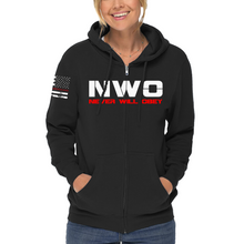Load image into Gallery viewer, Women&#39;s Never Will Obey - Zip-Up Hoodie
