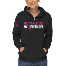 Load image into Gallery viewer, Women&#39;s Ruthless Warrior - Zip-Up Hoodie
