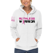 Load image into Gallery viewer, Women&#39;s Ruthless Warrior - Zip-Up Hoodie
