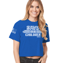 Load image into Gallery viewer, Women&#39;s Save OUR Children - Crop Top
