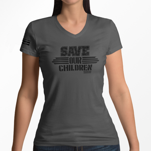 Women's Save OUR Children - V-Neck