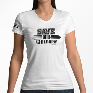 Women's Save OUR Children - V-Neck