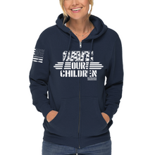 Load image into Gallery viewer, Women&#39;s Save OUR Children - Zip-Up Hoodie
