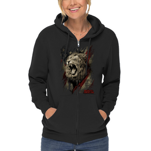 Women's We Are The Lions - Front Only - Zip-Up Hoodie