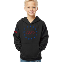 Load image into Gallery viewer, Youth 1776 Red &amp; Blue - Pullover Hoodie
