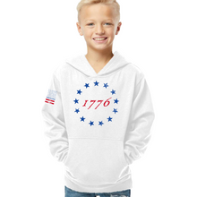 Load image into Gallery viewer, Youth 1776 Red &amp; Blue - Pullover Hoodie
