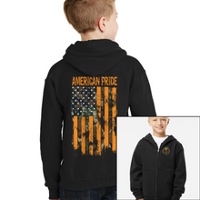 Load image into Gallery viewer, Youth American Pride Camouflage - Zip-Up Hoodie
