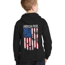 Load image into Gallery viewer, Youth American Pride - Zip-Up Hoodie
