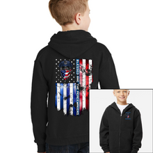 Load image into Gallery viewer, Youth Blessed Are The Peacemakers - P.D. - Zip-Up Hoodie
