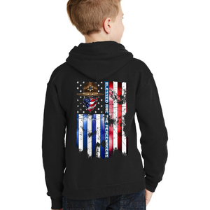 Youth Blessed Are The Peacemakers - Sheriff - Pullover Hoodie