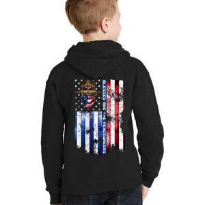 Youth Blessed Are The Peacemakers - Sheriff - Zip-Up Hoodie
