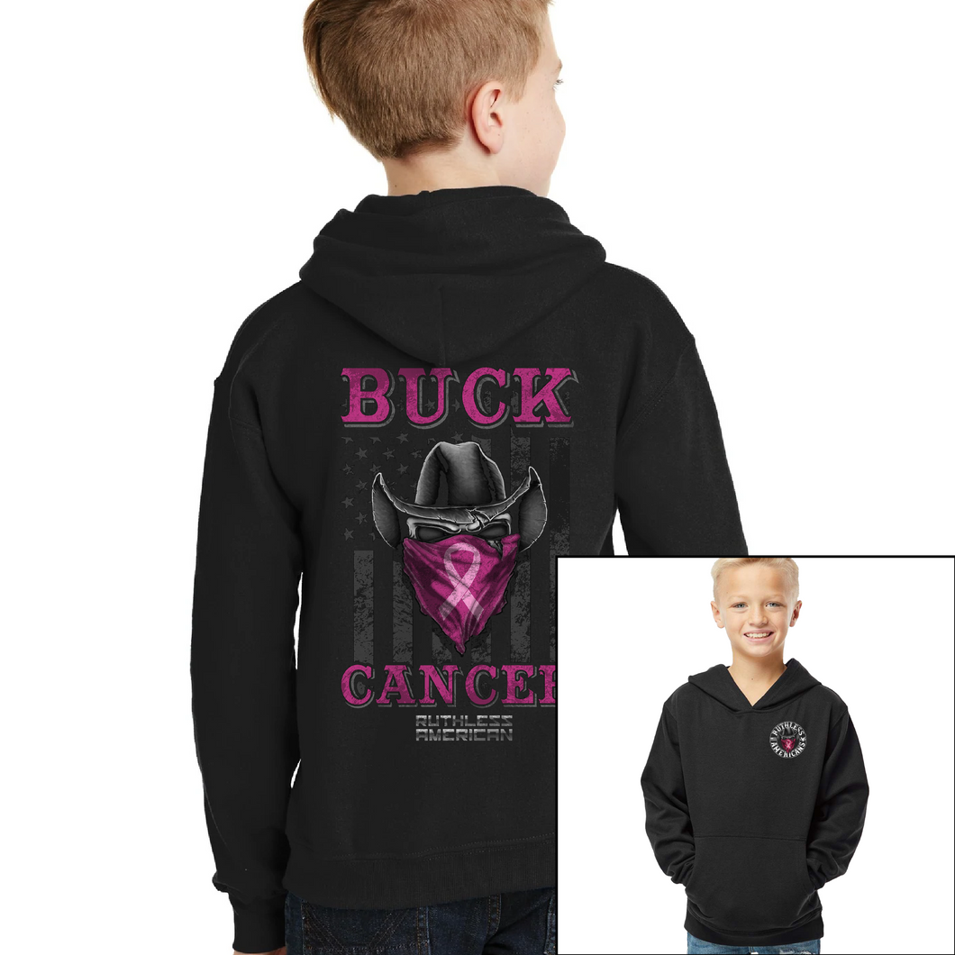 Youth Buck Cancer Bandit - Cowboy - Pullover Hoodie