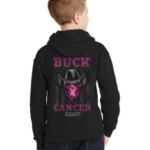 Youth Buck Cancer Bandit - Cowboy - Zip-Up Hoodie