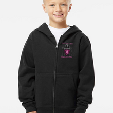 Load image into Gallery viewer, Youth Buck Cancer Bandit - Cowboy - Zip-Up Hoodie
